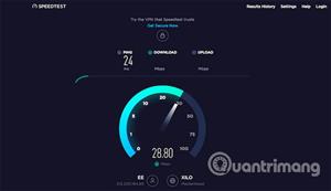 Kiểm tra tốc độ Internet, mạng Wifi FPT, VNPT, Viettel không cần phần mềm