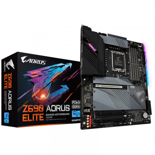 Bo mạch chủ Giga Z690-AORUS-ELITE-DDR4 :chipset Z690 LGA1700/4xDDR4 2133/1*PCIE x16 + 2*PCIe x4/6*SATA3 6Gb/s/M.2/Type-C/HDMI,DP