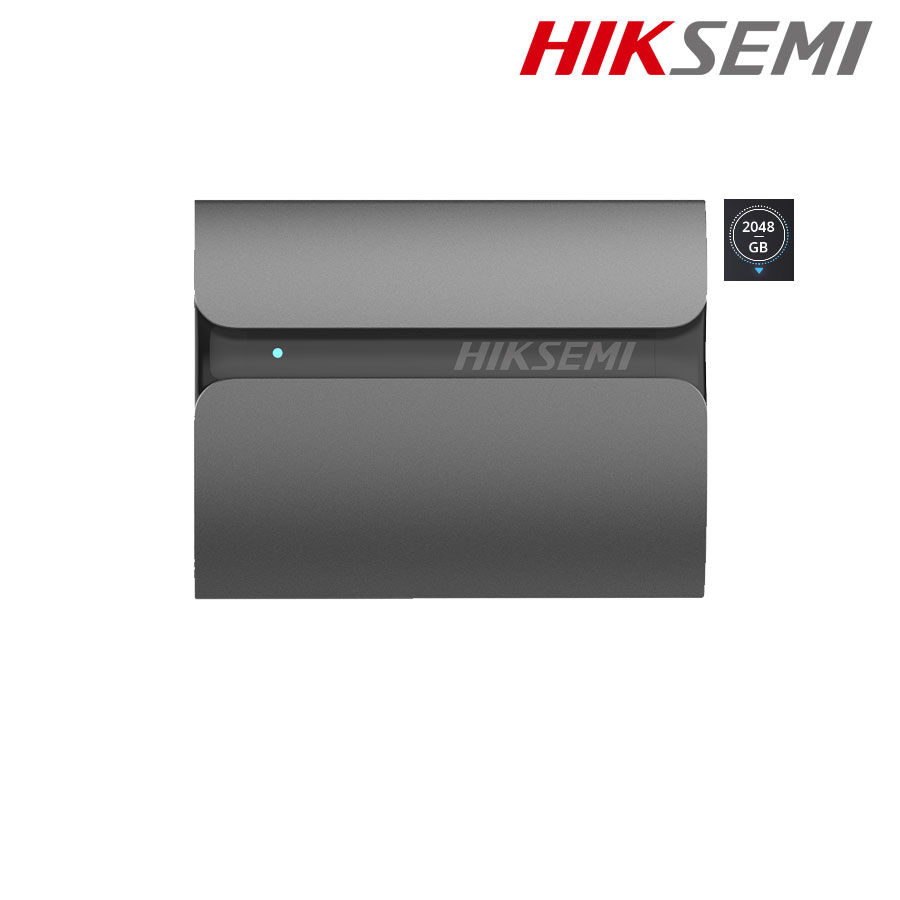 Ổ cứng thể rắn SSD gắn ngoài HIKSEMI PORTABLE SHIELD 2TB, USB 3.1, TypeC Support Android Phone/Android Tablet/PC/LaptopWarranty 3 years, màu xanh,HS-ESSD-T300S-2T-GLACIUS