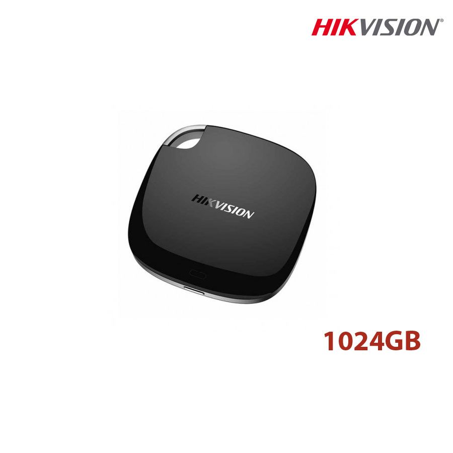 Ổ cứng thể rắn SSD gắn ngoài Hik 1TB; 450/400MB/S; USB 3.1;TypeC Support Android Phone/Android Tablet/PC/LaptopWarranty 3 years, màu đen; nhỏ gọn; HS-ESSD-T100I-1024G-BLACK
