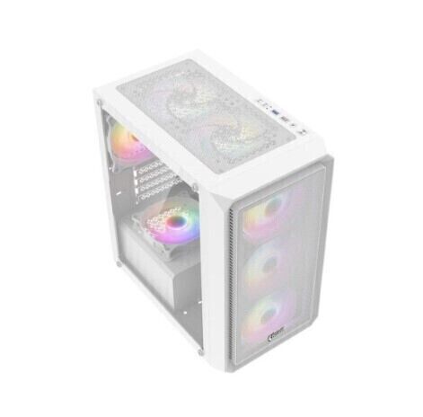 Vỏ Case Jetek CSGO2 X5 - Màu trắng - M.ATX; Cạnh Mica trong; 1*3.5 