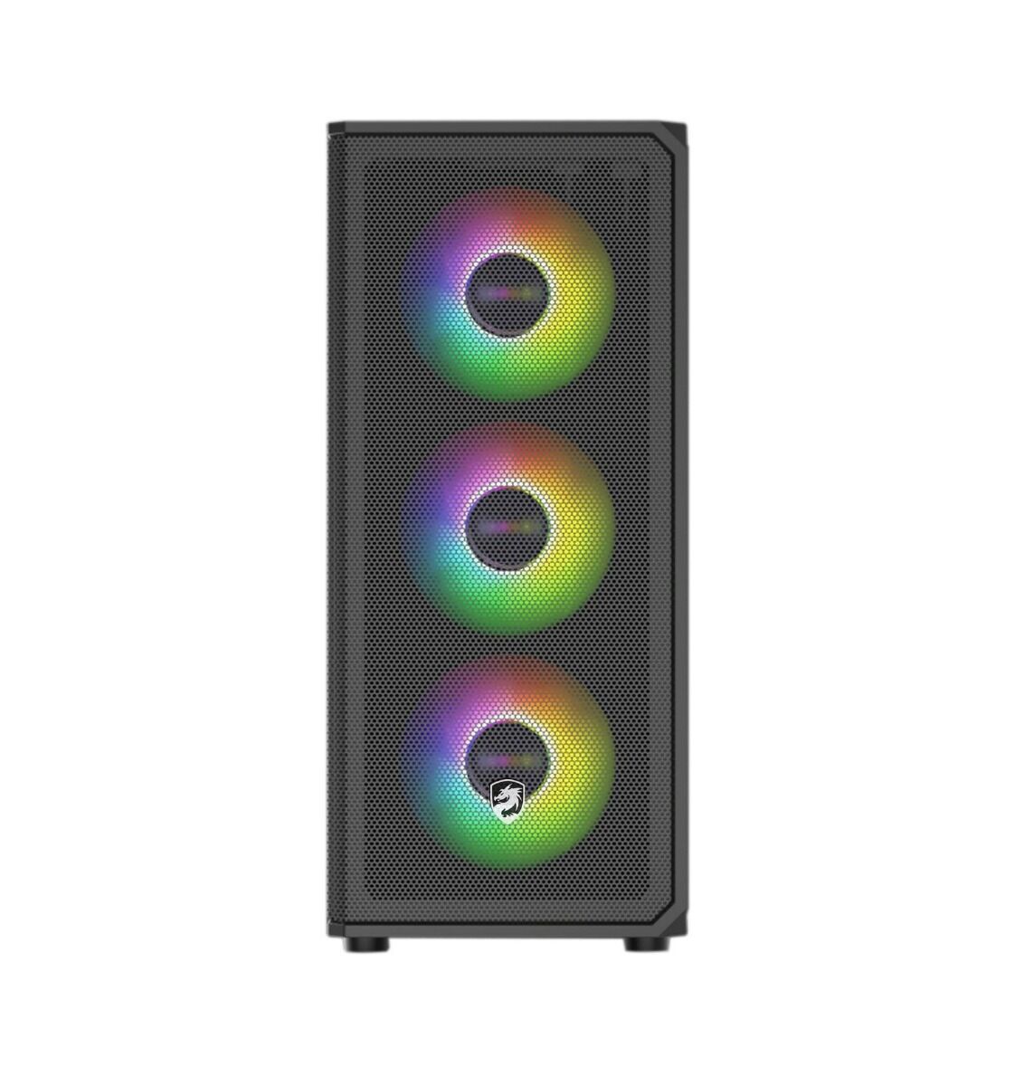 Vỏ Case VITRA CERES V309 BLACK 3FAN RGB (ATX/Màu Đen)