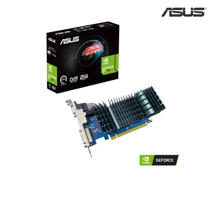 VGA Asus GT710-SL-2GD3-BRK-EVO – Nvidia Geforce GT 710; 2GB GDDR3 64-bit; EC 954Mhz; DVI-D, VGA, HDMI 1.4b