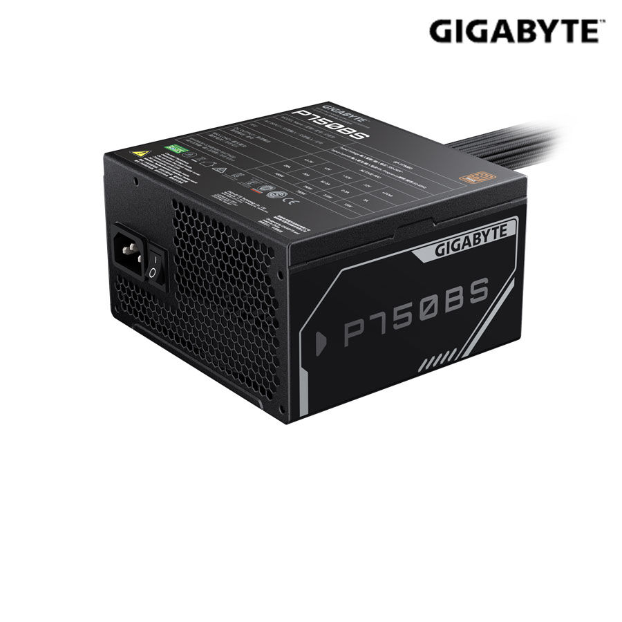 Nguồn 550W Gigabyte Silver 80 Plus P550 White: ATX; Input 200-240V AC; Fan12; 3Y (GP-P550SS-W)