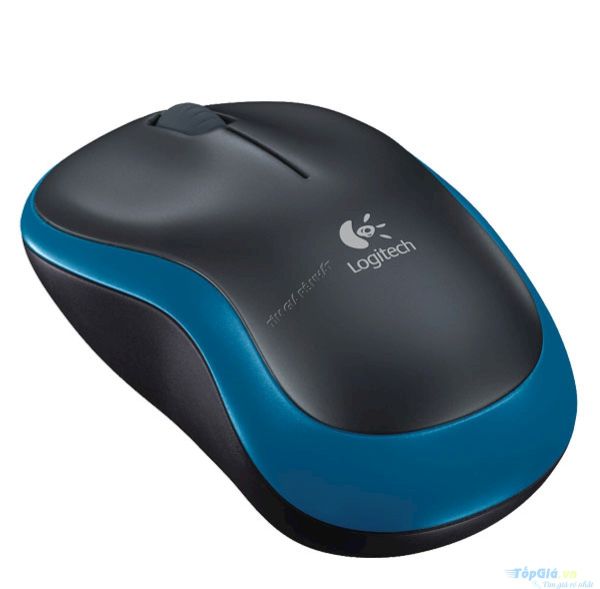 Chuột không dây Logitech M185 - màu xanh, AA