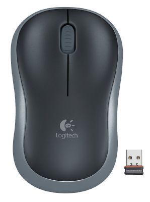 Chuột quang không dây Logitech M185 - swift grey, AA