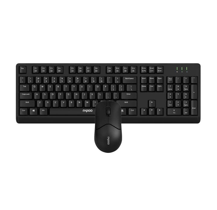 Bàn phím chuột không dây Rapoo - X1500 màu đen