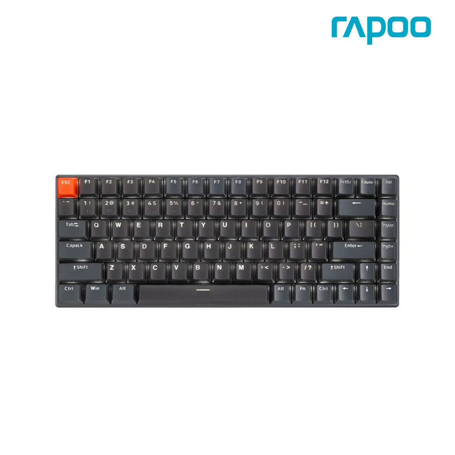 Bàn phím cơ Gaming Rapoo V700 - màu xám, BROWNSWITCH, 84 phím , RGB, BT5.1/ USB 2.0/24.GHz , 4000mAh , Sạc: USB Type-C
