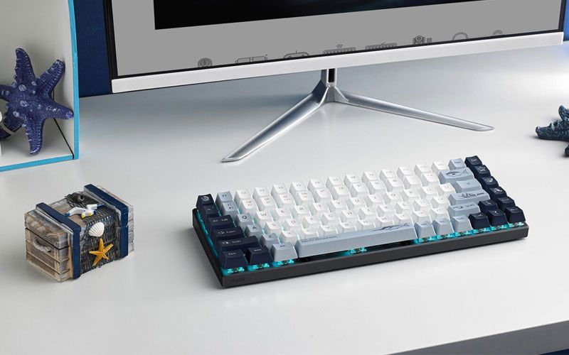 Bàn phím cơ Gaming Rapoo MT510PRO - màu trắng,/xanh, SILVERSWITCH, 75%, 84 phím , Đèn nền màu xanh với 7 hiệu ứng ánh sáng, BT5.1/ USB 2.0/24.GHz , 4000mAh , Sạc: USB Type-C