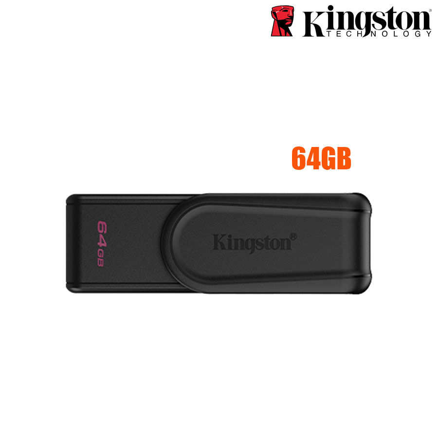 USB Kingston 64GB DataTraveler Exodia S - Màu đen - USB 3.2 Gen 1; Nắp xoay - DTXS/64GB