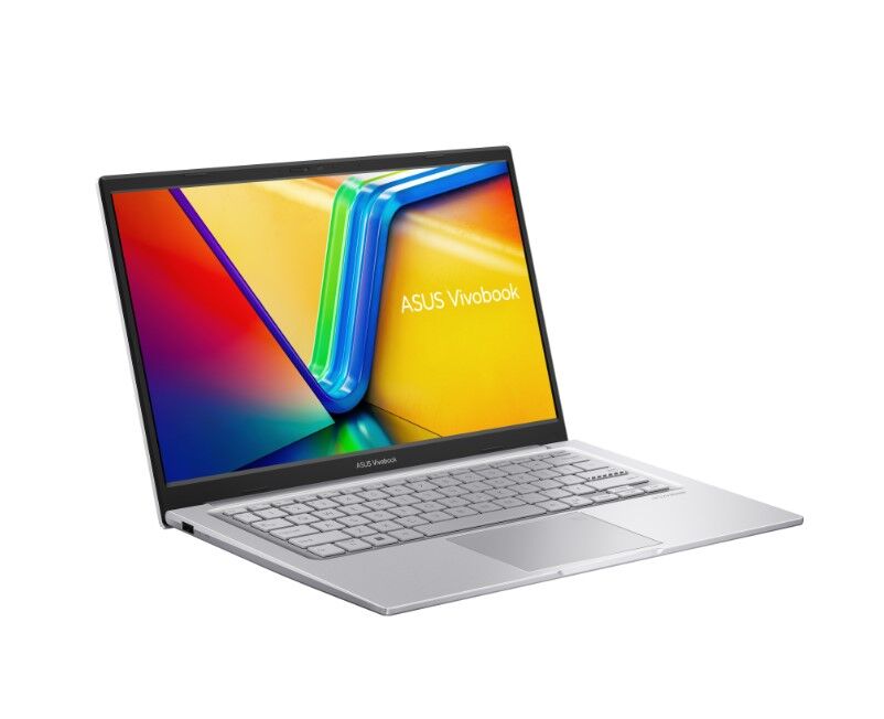Laptop Asus Vivobook 14” FHD, i3-1315U, 8GD4 bus 3200 (up to 24GB), 512GB SSD, FP, Win 11, silver, 2Y (X1404VA-NK394W)
