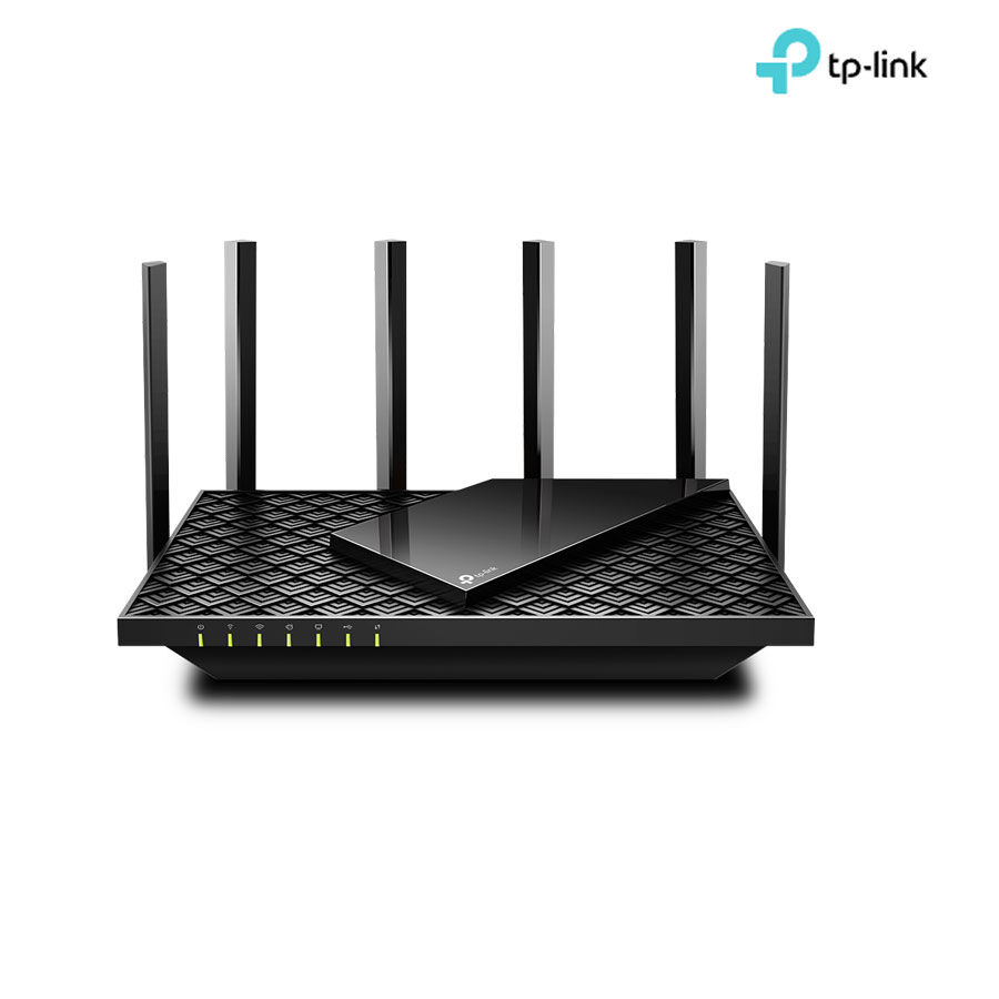 Router Wi-Fi 6 TP-Link Archer AX72 AX5400: 6 anten (5GHz: 4804Mbps HE160+ 2.4GHz: 574Mbps); 1 Wan + 4 Lan 100/1000Mbps; 1 USB 3.0; OneMesh; 12VAC/1A; 2Y (ARCHER-AX72)