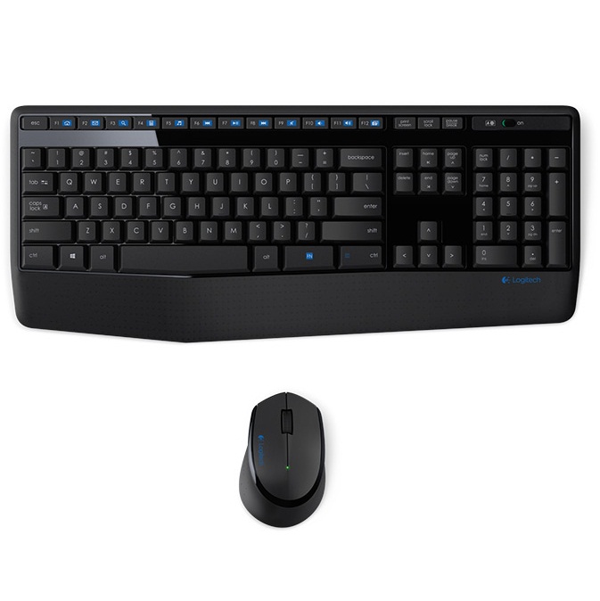 Bộ bàn phím chuột không dây Logitech MK345 - màu đen