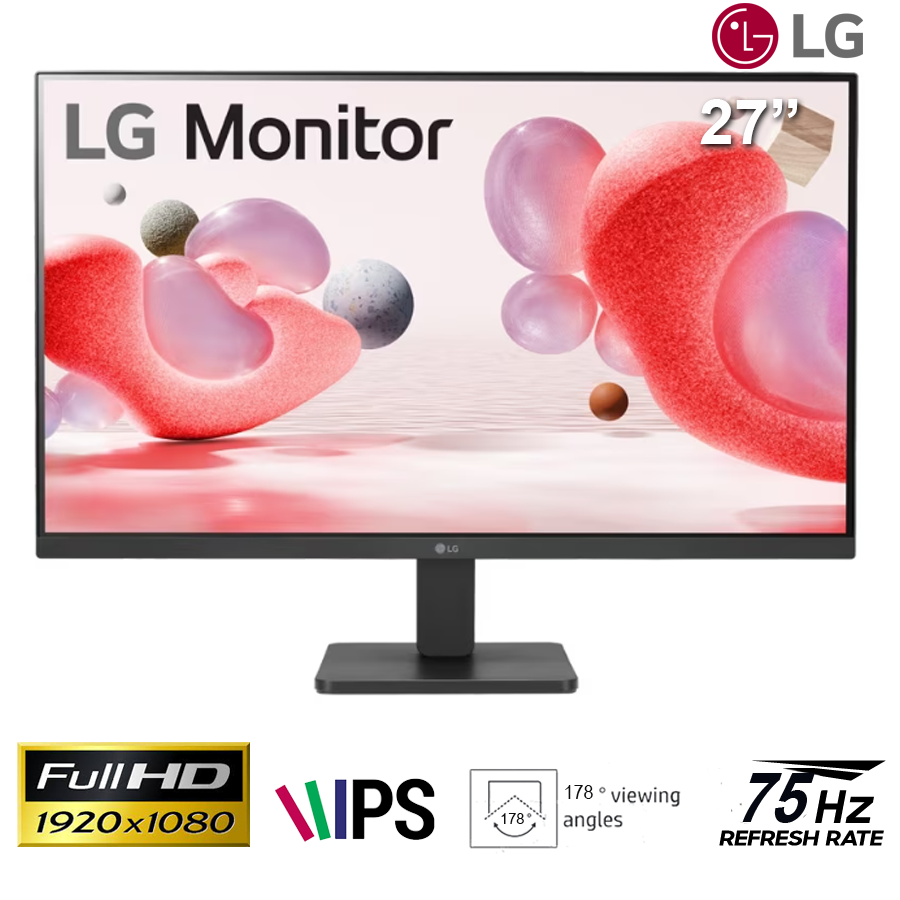 Màn hình viền mỏng LG 27-inch 27MR400-B – IPS; FHD; 250 nits; 100Hz; 5ms; VESA; D-sub ; HDMI (kèm cáp HDMI)