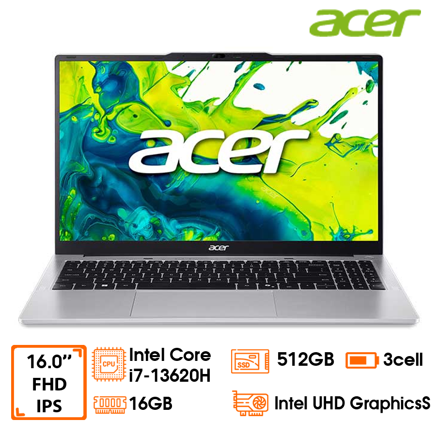 Laptop Acer Aspire Lite AL15-72P-7232 - Silver - 16
