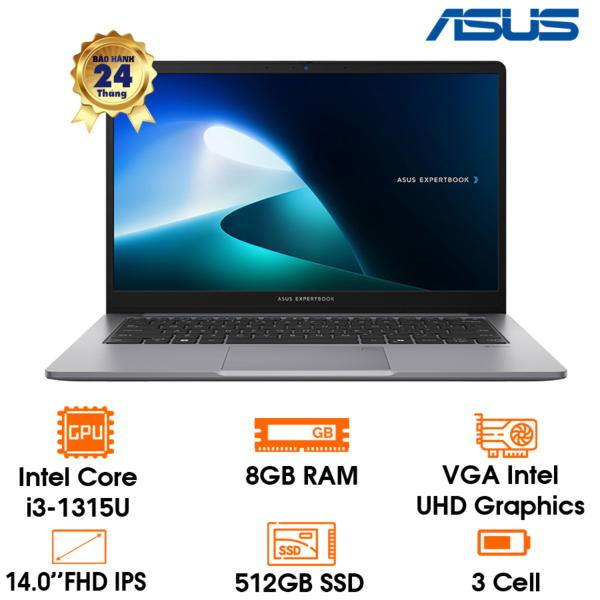 Laptop Asus Expertbook - bạc - 14
