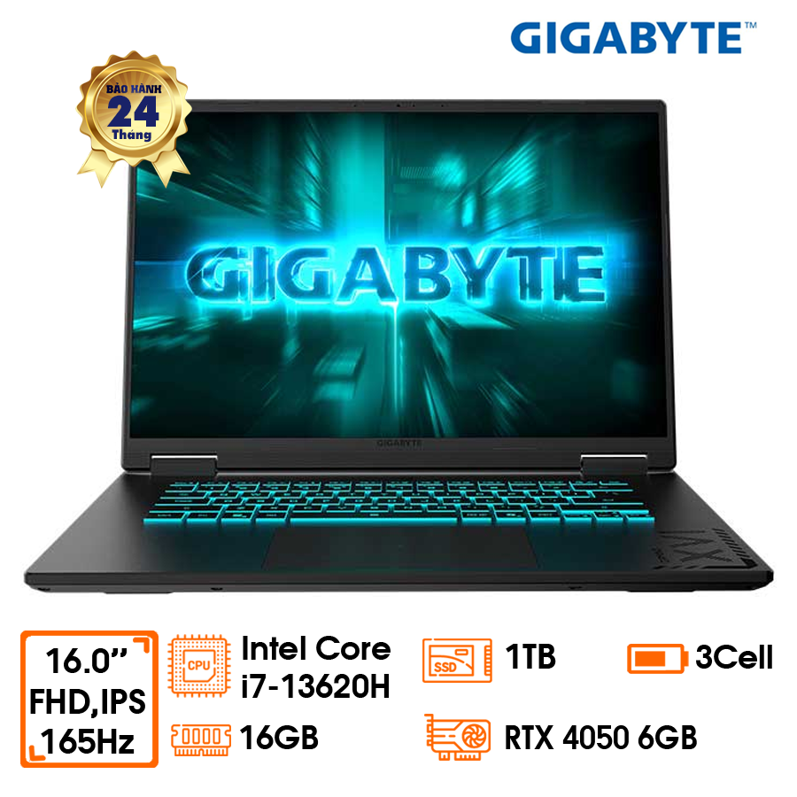 Laptop GIGABYTE gaming A16, 16