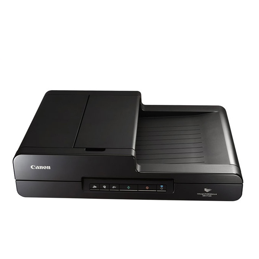 Máy scan Canon DR-F120 A4(ADF), khổ Legal (Flatbed), 20t/p (một mặt) / 36t/p (2 mặt cùng lúc)