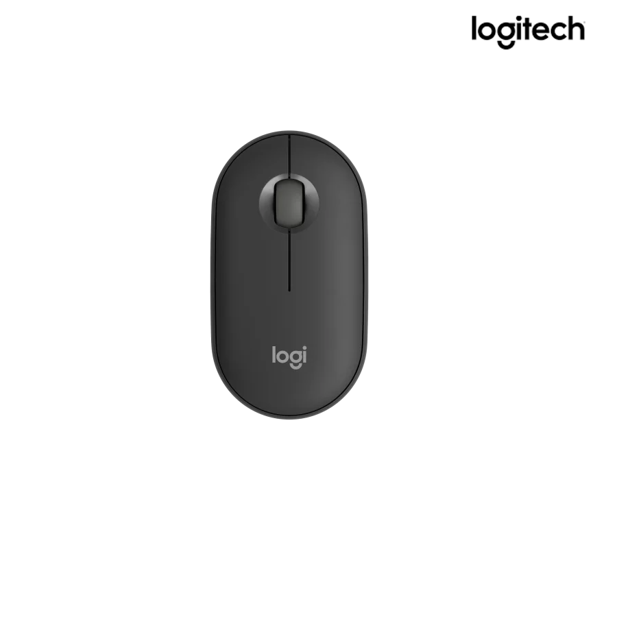 Chuột không dây Logitech PEBBLE M350s - Màu đen, Bluetooth & Wireless 2.4GHz(Không kèm receiver), Kết nối 3 tb cùng lúc, Silent, các nút tùy chỉnh qua app, Thiết kế mỏng