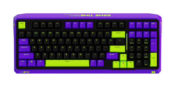 Bàn phím quang học IR Gaming Rapoo V750PRO-98 - màu tđen,/tím/xanh lá, REDSWITCH, USB 2.0, 98 phím , Chống Thấm Nước & Bụi Chuẩn IP68, RGB-4 chế độ dải sáng