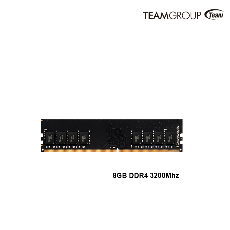 RAM 8GB DIMM DDR4 TeamGroup Elite; 3200MT/s; CL22; 1Rx16; 1.2V; 5Y DM(TED48G3200C2201)