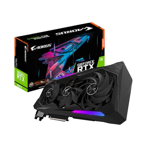 VGA Gigabyte GV-N307TAORUSM-8GD – Nvidia Geforce RTX 3070Ti/8GB/GDDR6X 256bit/Cuda Core 6144/MC 19000Mhz/HDMI*2/DP*3