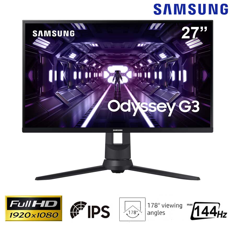 Màn hình Samsung IPS viền mỏng 27-inch LF27T370FWEXXV,1920 x 1,080; 250cd/m2; 5ms; 75Hz, Display Port+HDMI, cáp HDMI