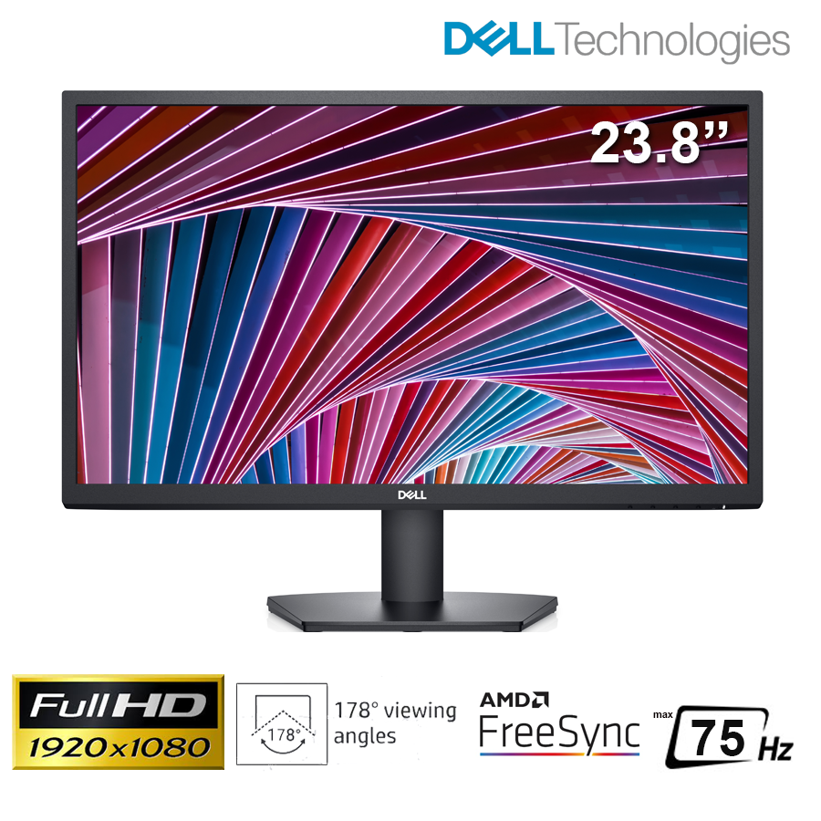 Màn hình Dell 23.8-inch SE2422H - VA 1920x1080; 250cd/m2; 75Hz,VGA + HDMI