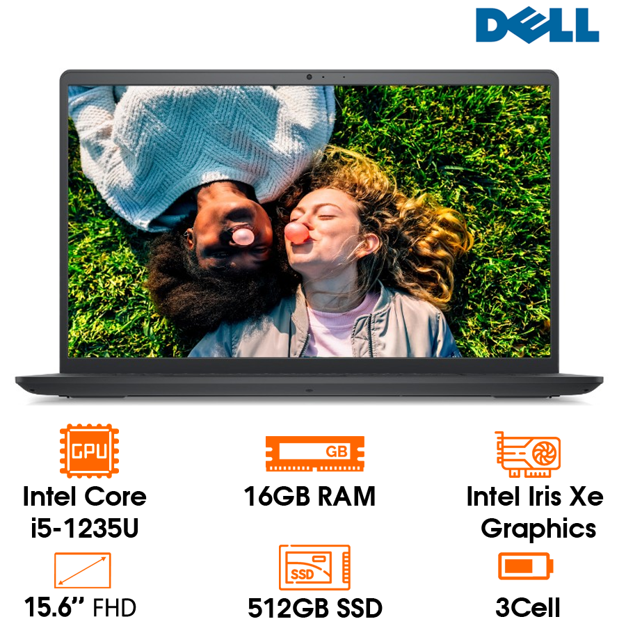 Laptop Dell Inspiron 15 3520, i5-1235U, 16GB, 512GB SSD, Intel Iris Xe Graphics, 15.6