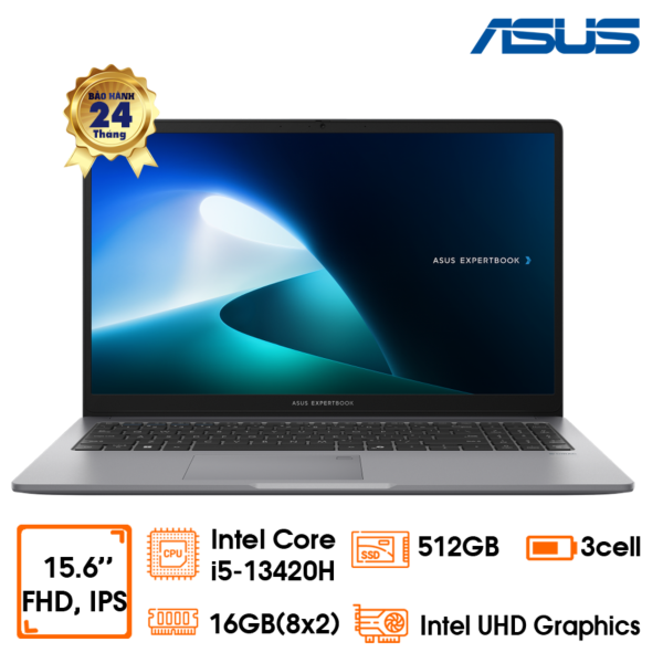 Laptop Asus Expertbook P1503CVA - bạc, 15.6
