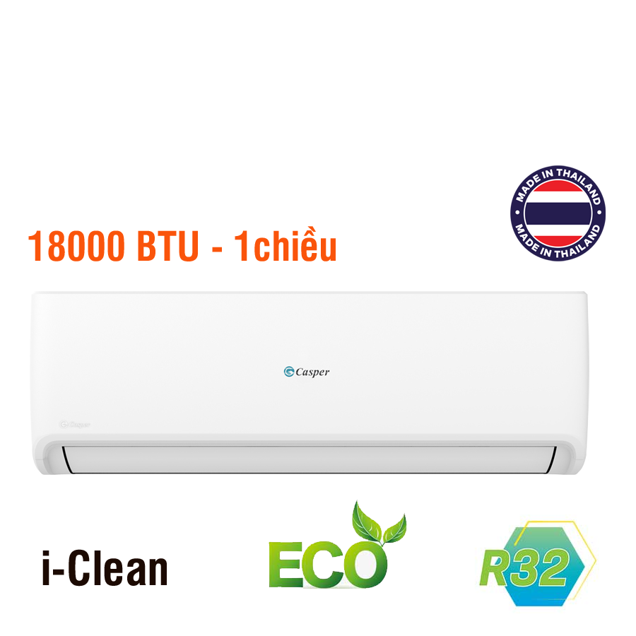 Điều Hòa Casper SC-18FS32-O (1chiều, 2HP-18000 BTU, 35/50.5 DB, Turbo Mode,35 Kg )