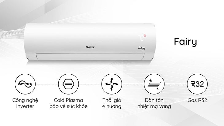 Điều Hòa Gree Fairy GWC18FD-K6D9A1W - Inverter 1 Chiều 15950BTU 2HP; Real Inverter; I Feel; Gas R-32; 1390W (Cục Nóng)