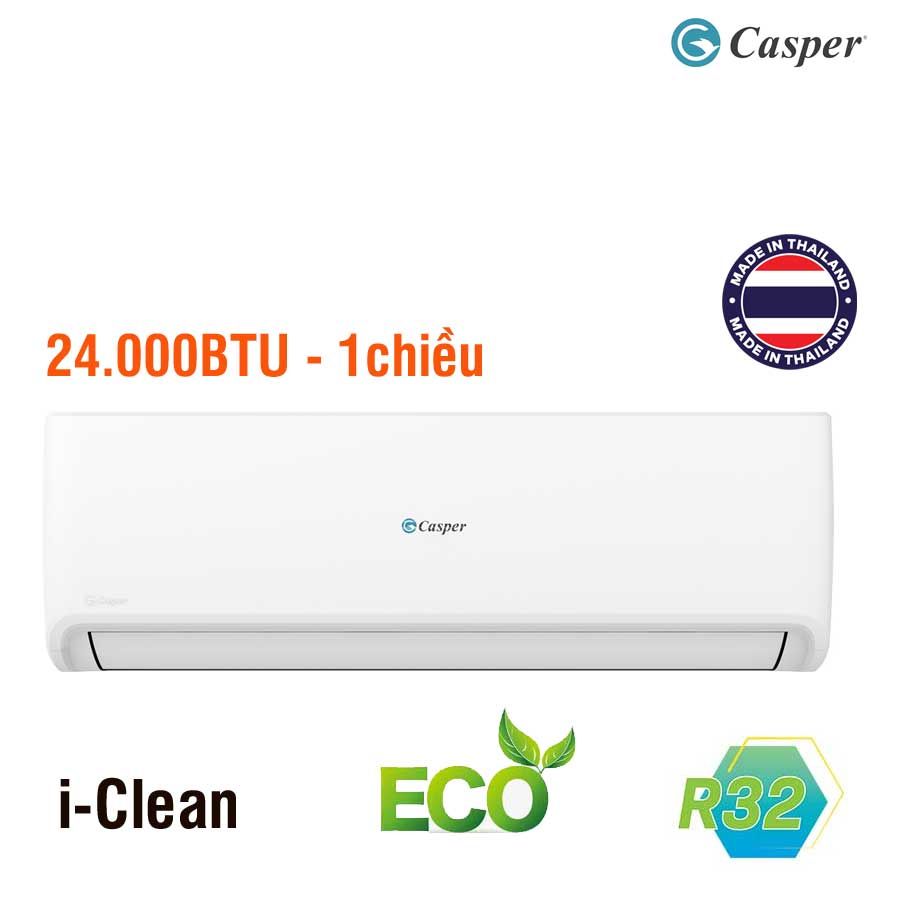 Điều Hòa Casper SC-24FS33-O (1chiều, ~24000 BTU, Sleep Mode, Turbo, Tấm Lọc Bụi Tiêu Chuẩn, Gas R32,Dàn Nóng )