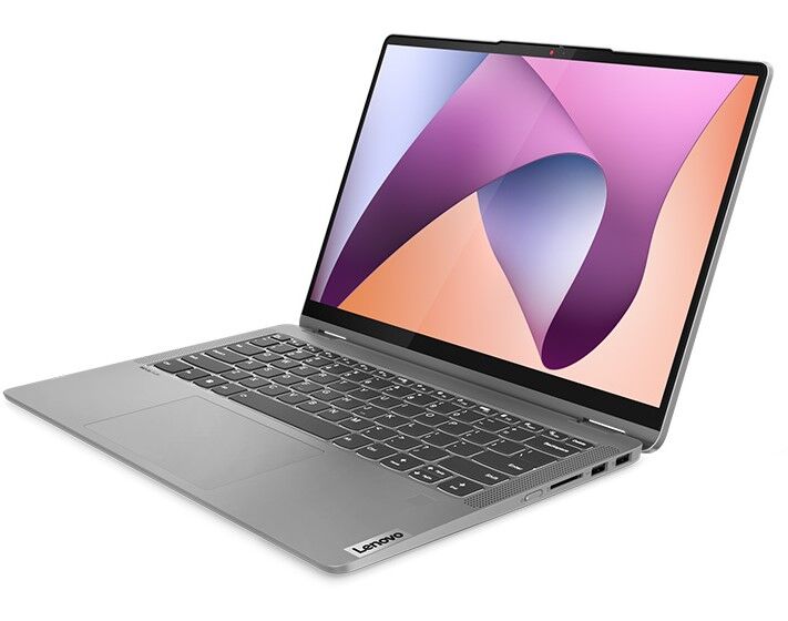 Laptop Lenovo IdeaPad Flex 5, 14” WUXGA, R7-7730U, 16GD4 (not upgradable), 512GB SSD (up to 1TB M.2 2242 SSD), Touch, Wifi6+BT5.3, PEN, W11SL, LKB, grey, 2Y (14ABR8-82XX00DLVN)