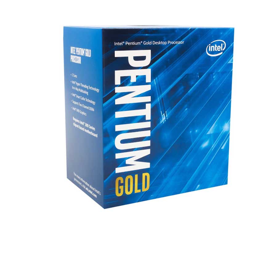 Bộ VXL Intel Pentium gold G6400 - 2x4.0GHz, 4MB, 14nm, HD610 350Mhz, 58W, LGA1200, Comet Lake, hàng chính hãng