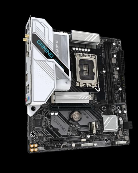 Mainboard Gigabyte Gaming Wifi Plus -Intel B760- LGA1700(12+13+14th); 2 slot: DDR5(OC 8000); 1x M.2 (2280 PCIe 4.0) + 4xSata 6Gb/s; HD Audio 7.1; Lan 2.5Gbps+ Wifi 5+ BT5.1; 2 x USB 2.0 + 5 x USB 3.2 gen 1 + 1 PS/2 + 1 Type-C; 1 HDMI + 1 D-Sub + 1 DP; Mic