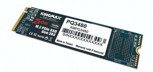 Ổ cứng SSD Kingmax Zeus PQ3480 256GB M.2 2280 PCIe NVMe Gen 3x4 (Đọc 1950MB/s - Ghi 1200MB/s) - (KMAXPQ3480256G)