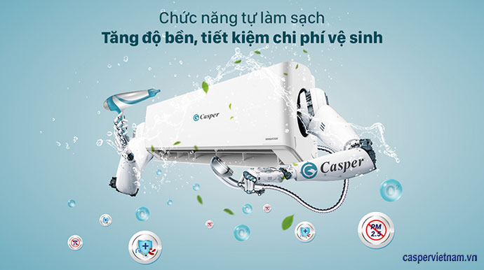 gh-is33-cpn-5.jpg Điều Hòa Casper GH-18IS33-O ( 2chiều, Inverter, 2HP-18000 BTU, Tấm Lọc 3 Trong 1, Turbo Mode), Dàn Nóng - Ảnh 6