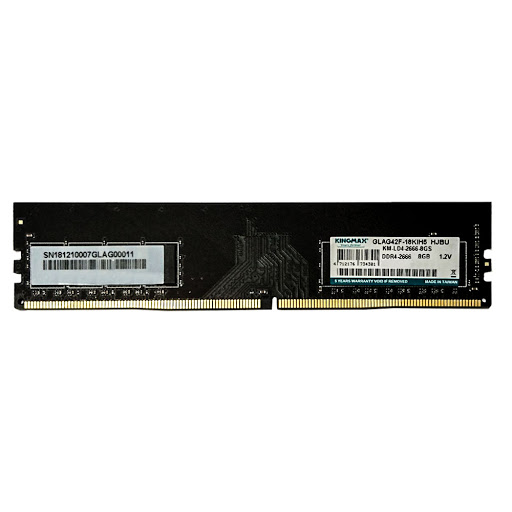 DDR4 Kingmax 8GB 2666MHz - 288-Pin; 21.3GB/s; CL=19; 1.2v; UDIMM