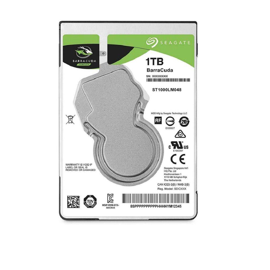 HDD Seagate Barracuda 1TB ST1000LM048 - 2.5-inch SATA3; 5400rpm; Cache 128MB