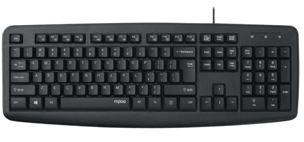 Bàn phím Rapoo NK2600 Full size - USB; Màu đen